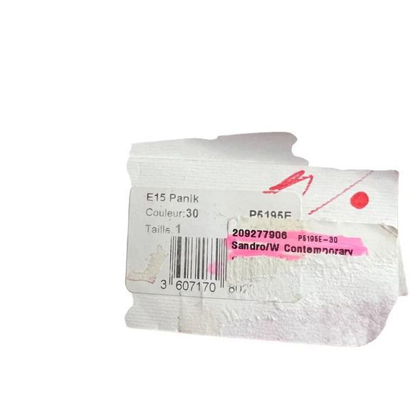 Sandro Red and Pink Striped Knit Drawstring Shorts Size 1 / US Small - Picture 9 of 11